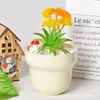 Atacado de fábrica vaso de cerâmica pequeno para flores recipiente redondo vaso para plantas suculentas cacto desktop cerâmica de diâmetro grande