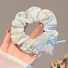 Pañuelo Cuadrado de Lunares Estilo Coreano Cinchuelo para el Cabello para Mujer 2026 Nuevo Modelo Cuerda Elástica Alta para Cola de Caballo Que No Daña el Cabello Accesorio para el Cabello