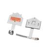 En stock placa de identificación de válvula planta de energía acero inoxidable ranura de corrosión soporte de aro identificación de potencia señal metálica de seguridad