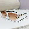 2026 Nuevas Gafas de Sol de Moda Sin Marco Transfronterizas Estilo Europeo y Americano con Decoración de Leopardo Gafas de Sol Poligonales Sin Marco