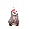 2023 Cruzamento de Fronteiras Natal Pequeno Animal Esquilo Ouriço Pingente Árvore de Natal Decoração de Carro Decoração de Casa