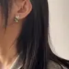 Placa de incienso repelente de mosquitos clip para oreja viento frío azul degradado aretes de pez dorado nicho único amor y espacio profundo aretes periféricos Qi Yu