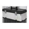 Caja de Almacenamiento Multifunción Multicapa Caja de Herramientas de Acero Inoxidable Caja de Almacenamiento Multifunción para Coche Caja de Herramientas Grande de Cinco Pliegues