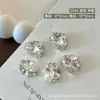 Pedras de Strass para Unhas K9 Ovo de Pombo, Celebridade da Internet Super Brilhantes Esmeralda Oval Grandes Pedras de Strass Sem Base, Bolas de Strass para Nail Art Prontas