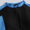 Novo Estilo Split Maiô Feminino Em Torno Do Pescoço Slim-fit Contraste Cor Triângulo Maiô Moda Manga Comprida Esportes Hot Spring Praia Maiô
