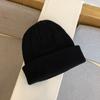 Gorro de lana de color liso sencillo para hombre y mujer, gorro de punto informal a la moda para todo tipo de ocasiones, gorro de punto nuevo para exteriores.