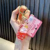 Llavero de Muñeca Rellena de Aceite, Botella Exquisita con Arena Movediza, Llavero para Coche, Colgante Joya para Bolso, Pequeño Regalo para Estudiantes al por Mayor