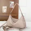 Bolso Cruzado Grande de Piel de Vaca de Primera Capa para Viaje, Bolso Sencillo y Versátil para Debajo del Brazo, Bolso de Mujer de Piel Genuina de Alta Gama Fabricante de Guangzhou