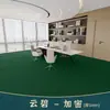Las alfombras de piso se utilizan para oficinas comerciales de área grande, cubriendo directamente todo el piso de cemento, y también se usan en dormitorios y estudios.