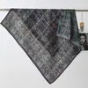 90 Nuevo Estilo Exótico Azul Otoño/Invierno Versátil Bufanda Exterior de Terciopelo para Mujer, Bufanda Cálida, Pañuelo para el Cuello, Bufanda Cuadrada Grande