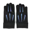 Guantes Gruesos Cálidos de Moda Otoño e Invierno con Cinco Garras para Hombres y Mujeres Guantes a Prueba de Frío con Pantalla Táctil de Cinco Dedos para Exteriores Ciclismo
