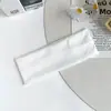 Faixa de Cabeça Larga Estilo Coreano Ins Laranja Claro com Estampa Floral Listrada, Estilo Suave, Alta Elasticidade, Faixa de Cabelo Macia e Antiderrapante
