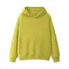 Moletom com capuz liso para homens, fino para primavera/outono, caimento solto, pulôver oversized, design unissex, moletom liso, atacado