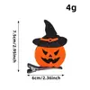 Pinzas para el Cabello Creativas de Disfraz de Halloween para Niños, Accesorios para el Cabello 3D, Gato Lindo, Calabaza, Pinzas Bb, Diseños de Murciélago para Regalo