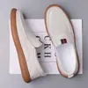 Zapatos Doug para Hombre Piel Genuina 2025 Nuevos Zapatos para Hombre Primavera y Verano Transpirables Zapatos Perezosos para Piernas Estilo Británico Huecos Casuales Zapatos de Cuero
