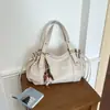 Bolso Cruzado 2026 Nuevo Lujo Ligero Retro con Cordón Tipo Baguette, Bolso de Hombro Único de Nicho Debajo del Brazo, Bolso de Mujer Plegado Casual