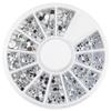 Accesorios de Joyería para Uñas 1.5 2.0 3.0mm Diamante Acrílico Negro Plata Uña Teléfono Móvil Diamante