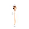 Cuchara mezcladora de mango largo de acero inoxidable 304, cuchara pequeña, cuchara de café alargada, cuchara de postre simple, cuchara para leche, té, miel y hielo