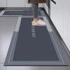 Felpudo de cocina de diatomeas, antideslizante, absorbente y a prueba de aceite, para puerta, resistente a la suciedad, impermeable, lavable y borrable.