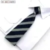 Gravata com zíper preguiçoso de 8 cm de largura, prática e fácil de puxar, para homens, negócios, casamento, noivo, padrinho, gravata de segurança