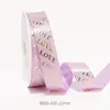 Novedad Cinta Roja para Empaque de Regalo Cinta con Estampado de Corazón Amor San Valentín Cinta de Poliéster Bronceada