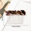 Peine con Forma de Lazo Estilo Coreano Mini Gafas Lindas Horquilla para el Cabello Color Carey Retro Fijador de Mechones Sueltos Accesorios para el Cabello