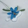 Capullos de Flor de Lirio Tejidos a Mano, Flores de Hilo Transfronterizas, Productos Terminados de Flores Tejidas, Ramos, Adornos Decorativos, Regalos Florales al por Mayor