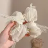 Elástico de Cabelo de Renda Estilo Coreano para Rabo de Cavalo, Scrunchie Grande, Elástico para Coque, Acessório de Cabelo de Luxo para Meninas
