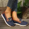2026 Nuevo Modelo Comercio Exterior Casual Zapatos de Metal para Mujer Talla Grande Zapatos Individuales Transfronterizos Zapatos Deportivos Casuales de Suela Gruesa para Mujer