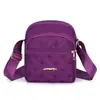 Bolso Cruzado Sencillo de Hilo Bordado de Moda Gran Capacidad Resistente al Agua Bolso de Hombro Casual Portátil Pequeño Cuadrado para Viajes de Commuter para Mujer