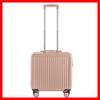 Mala Personalizada de Abertura Frontal 18 polegadas, Maleta de Viagem, Mala de Mão com Tampa de Abertura Frontal, Fechadura com Senha, Mala de Rodinhas de Mão, Mala Pequena de Couro