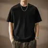 Camiseta Informal Versátil de Manga Corta para Hombre Estilo Americano Sencilla con Bordado y Adorno, Bolsillo, Holgada, Novedad Verano 2026