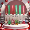 Chaveiro Pingente de Natal Desenho Animado Fofo Boneca de Plástico Macio Boneco de Neve Velho Alce Pingente de Mochila Escolar Presente Atacado