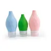 Nova Garrafa Dispensadora de Silicone Rosqueável Simples Estilo Europeu da Amazon, Frasco Conveniente Tipo Squeeze para Artigos de Higiene Pessoal e Perfume de Viagem