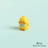 Pollo Amarillo Animal Pequeño de Resina Tridimensional Lindo Accesorios DIY Pequeños Adornos de Decoración para Escritorio de Coche