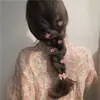 Pinza para el pelo coreana rosa dulce de chica mariposa melocotón, pinza lateral versátil para salir, para trenzas, para flequillo