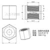 Aço Inoxidável 304 Espessado Rosca Interna Dupla Hexagonal Reta Junta de Topo com Rosca Interna 1/2 Polegada 3/4 Polegada 1 Polegada