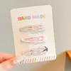 Pinzas de Pelo de Gota de Agua Coloridas de Dibujos Animados para Niñas, Pinzas Bb para Flequillo de Frente, Pinzas de Pelo que No Marcan Ni Dañan, Pinzas para Flequillo, Accesorios para el Cabello, Accesorios para la Cabeza