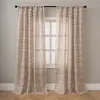 Cortinas Americanas Semi-Blackout Novas 2026, Linho de Bambu Prontas, Design Floral Pastoral Transfronteiriço, Ilhós para Varão, Estilo Fresco, Atacado