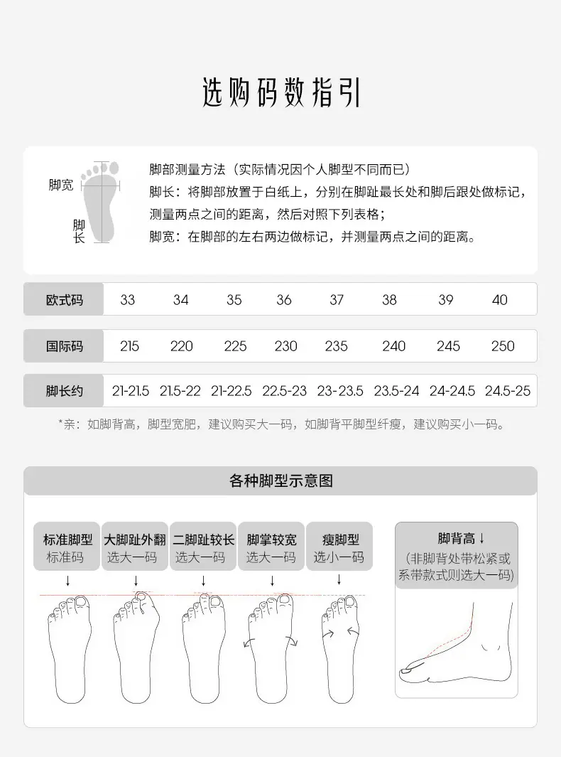 尺码图