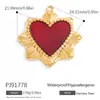 Accesorios para joyería DIY transfronterizos Colgante de collar de amor estilo gótico medio Colgante de acero inoxidable de oro de 18 quilates Colgante único en stock