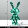 Adornos de Conejo Electrochapados de Lujo Ligero Sala de Estar Mueble de TV Vinoteca Decoración para el Hogar Entrada Artesanías de Decoración Suave de Alta Gama