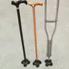 Muleta de Cuatro Patas con Puntas y Almohadillas de Goma Antideslizantes para Bastones de Ancianos, Accesorios para Muletas, Accesorios para Bastones de Metal 19/22