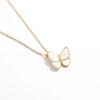 Celebridad de Internet Venta Caliente Lujo Ligero Nicho Diseño de Moda Sentido Collar de Mariposa Tendencia INS Elegante Personalizado Cadena Clavicular Combinable