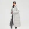 Nueva Chaqueta de Plumón Unisex Transfronteriza para Parejas Otoño e Invierno, Ultra Larga hasta el Tobillo, Abrigo Cálido Casual Holgado para Hombres y Mujeres
