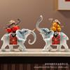 Nuevos adornos de elefante de calabaza de caqui china para la entrada de la sala de estar, mueble de TV, decoración del hogar, inauguración de la casa, regalo de inauguración de una casa nueva.