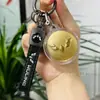Colgante con Logo de Coche Dorado Personalización de LOGO Oro Puro 999 Llavero de Cuero Regalo para Dueño de Coche Tráfico Conducción Colgante Venta al por Mayor
