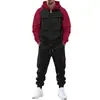 Comercio Exterior Transfronterizo Invierno Talla Grande Estilo Americano Polar Grueso Holgado Casual Deportivo para Hombre Conjunto de Ropa de Trabajo Multibolsillos para Hombre