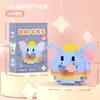 Compatible con Bloques de Construcción de Micropartículas Lego Muñecos de Dibujos Animados Educativos para Niños Ensamblaje Escritorio Celebridad de Internet Puesto Callejero Juguetes al por Mayor