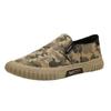 Zapatos de verano de seda helada para hombre, tela de paraguas, transpirables, zapatos casuales, zapatos para conducir, lona perezosa con pedal, nueva moda, ligeros